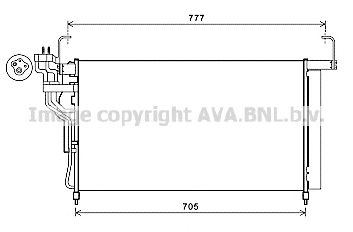 AVA QUALITY COOLING hy5347d -  Конденсатор, кондиционер